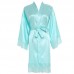 Champagne Solid Lace robe Plain robe Bridesmaid silk satin robe Bride  bridal robe Wedding robes 